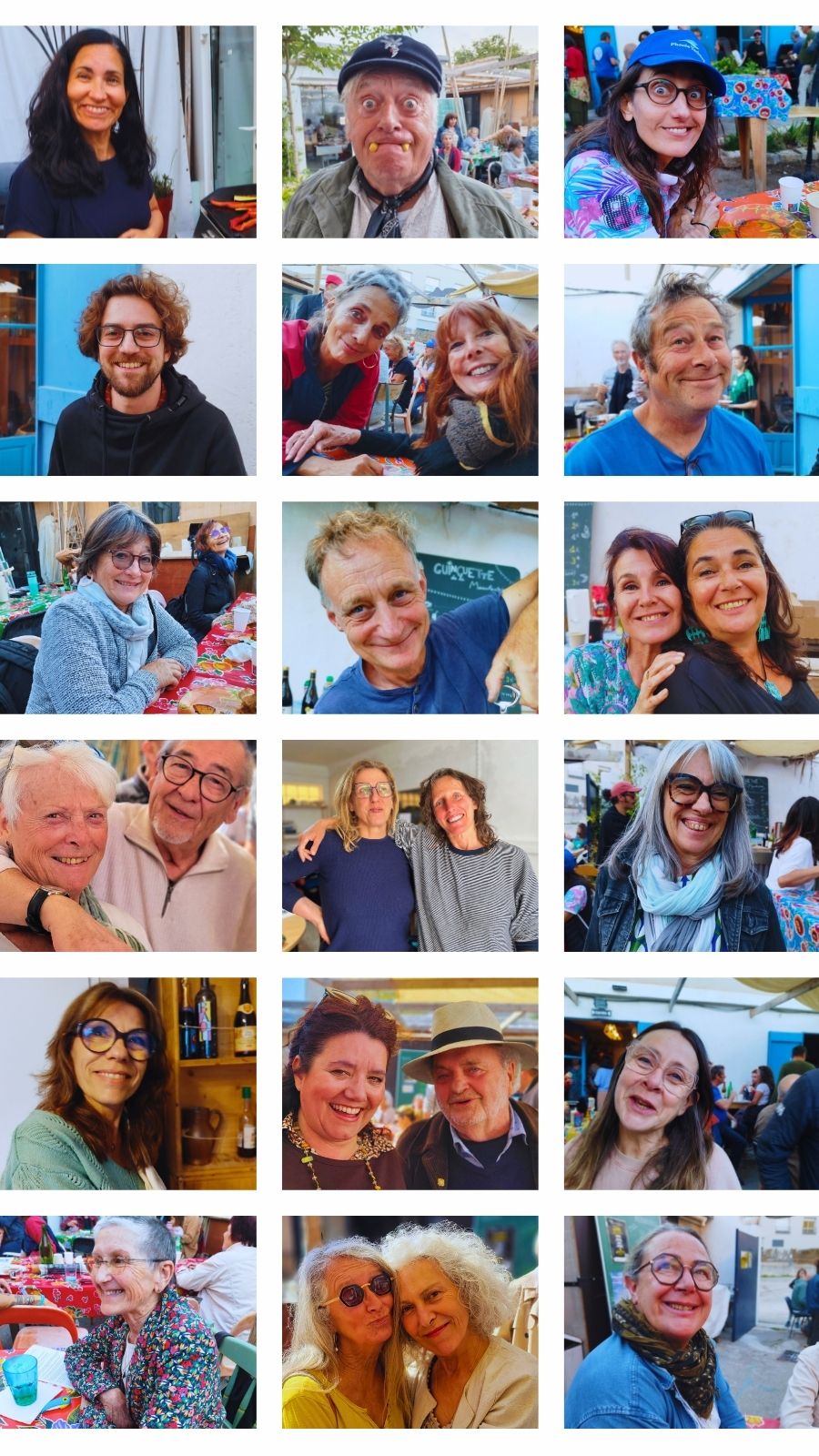 Collage sourires1 adhérents à la Manufactrice